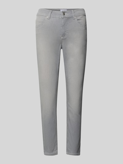 Produktfoto, Jeansy z wpuszczanymi kieszeniami Model 'Ornella' od Angels, mieszanka bawełny z dodatkiem streczu, krój slim fit, kolor szary