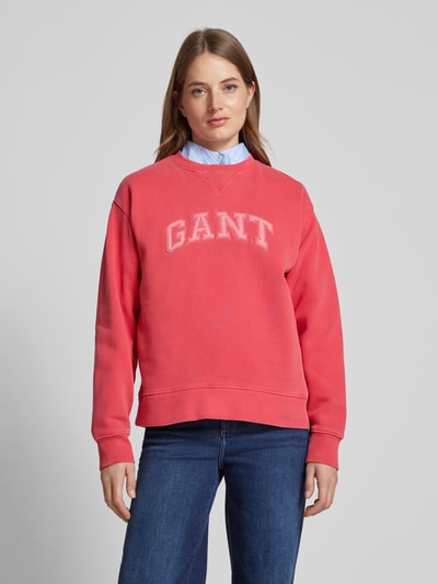 Gant Sweatshirt mit Label-Detail Rot 4