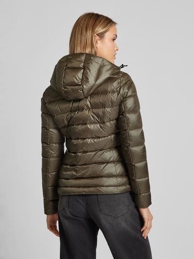 Blauer Usa Steppjacke mit Zwei-Wege-Reißverschluss Oliv 5