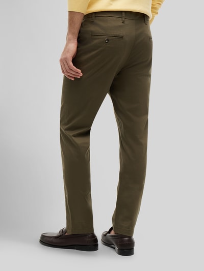 Tommy Hilfiger Chinos o kroju slim fit z mieszanki bawełny model 'BLEECKER' Khaki 5