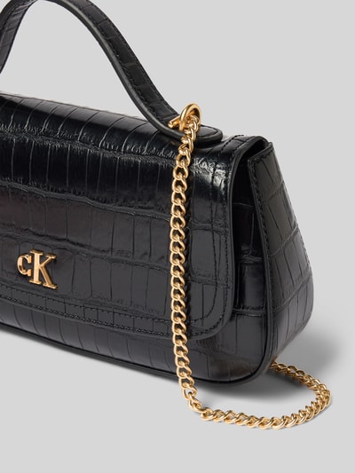CK Calvin Klein Torba na ramię z detalem z logo Czarny 3