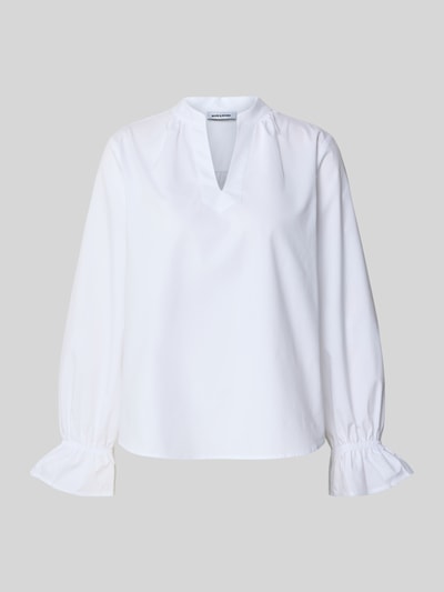 MORE & MORE Relaxed Fit Bluse mit Tunika-Ausschnitt Offwhite 2