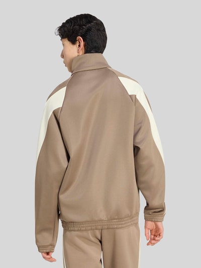 adidas Sportswear Relaxed Fit Sweatjacke aus Baumwoll-Mix Beige 4