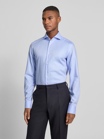 BOSS Slim Fit Businesshemd aus reiner Baumwolle Modell 'HANK' Bleu 4