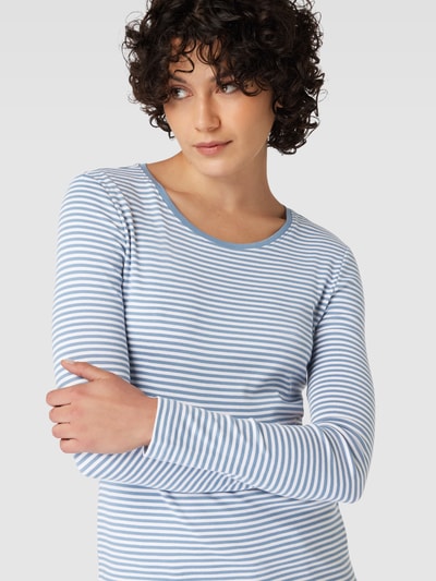 Montego Longsleeve mit Streifenmuster Rauchblau 3