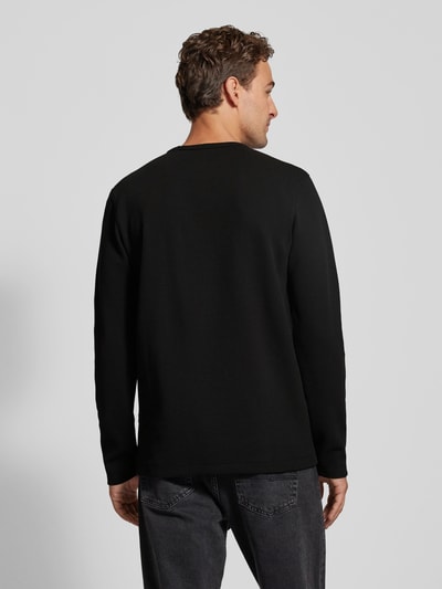 BOSS Orange Longsleeve mit Label-Stitching Modell 'Tempesto' Black 5