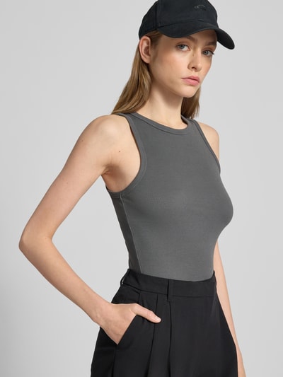 Review Tanktop mit Racerback Dunkelgrau 3