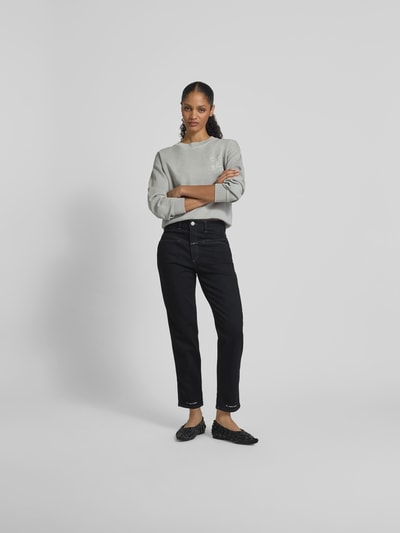 Closed Regular Fit Jeans mit Logo-Patch Black 1