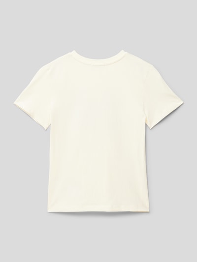 Calvin Klein Jeans T-Shirt mit Label-Motiv-Print Modell 'SERENITY MONOGRAM' Offwhite 3