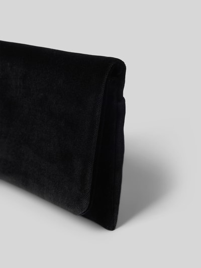 Produktfoto, clutch aus leer met omslag en magneetsluiting, Hoofdvak, ritsvak binnenin, labeldetail binnenin, Clutch aus Leder mit Reißverschlussfach innen van Abro, Breedte 23 cm, Lengte 14 cm, Diepte 4 cm