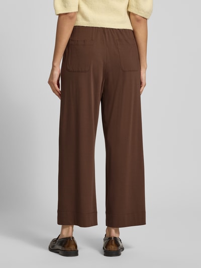 Weekend Max Mara Regular Fit Anzughose mit elastischem Bund Modell 'MODICO' Dunkelbraun 5