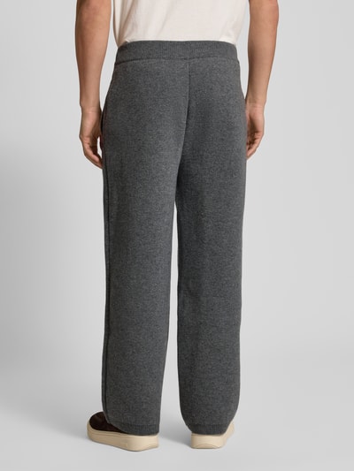 Lacoste Loose Fit Sweatpants aus Woll-Mix  Mittelgrau 5