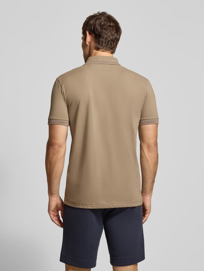 BOSS Green regular fit poloshirt van puur katoen model 'PIO 1' Zand - 5