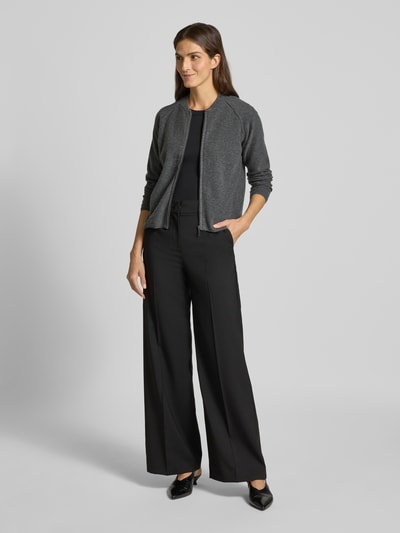 Christian Berg Woman Regular fit jack in gebreide look Middengrijs gemêleerd - 1