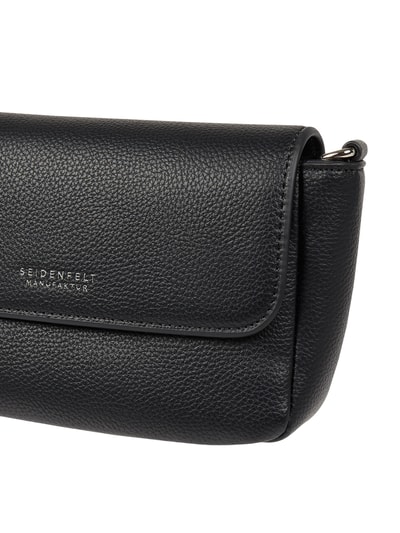 Seidenfelt Crossbody Bag in Leder-Optik Black 2