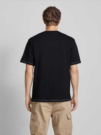 Dickies T-shirt met labelprint, model 'PHILIPSBURG' Zwart - 5