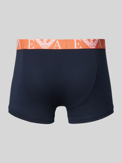 Emporio Armani Trunks mit elastischem Label-Bund im 3er-Pack Dunkelblau 3