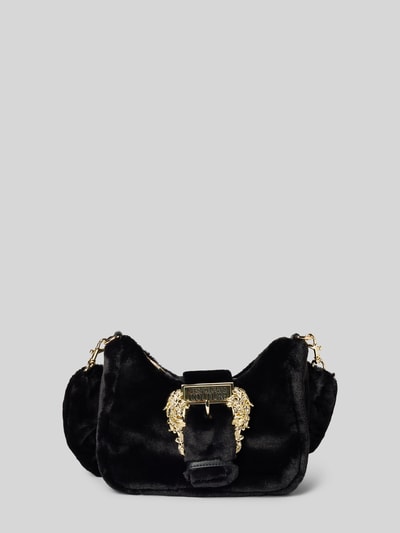 Versace Jeans Couture Handtasche mit Kunstfell Black 1