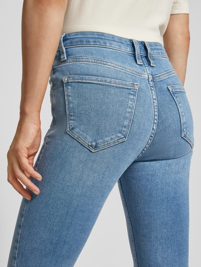 Mango Skinny Fit Jeans mit offenem Saum Modell 'ISA' Jeansblau 3