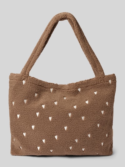 STUDIO NOOS Shopper aus Teddyfell Taupe 2