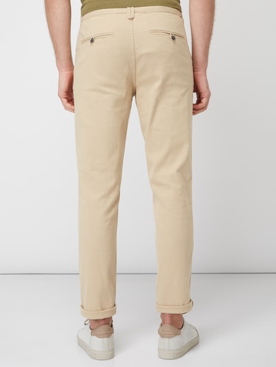 Selected Homme Slim fit chino met geweven motief Beige gemêleerd - 5