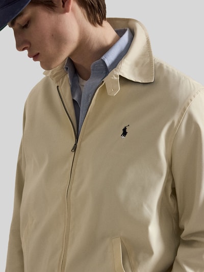 Polo Ralph Lauren Regular Fit Blouson mit Logo-Stitching Hellgrau 3