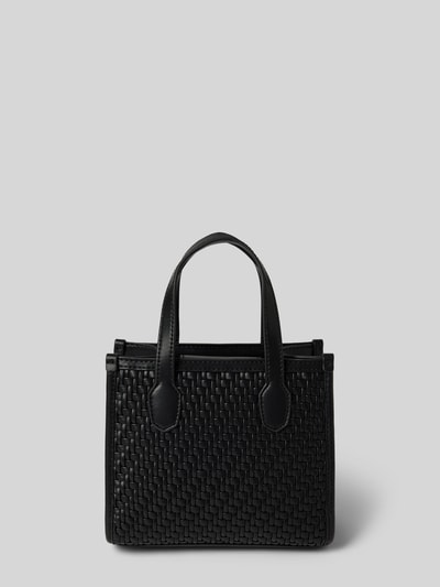 Guess Mini Tote Bag mit Label-Details Modell 'SILVANA' Black 4