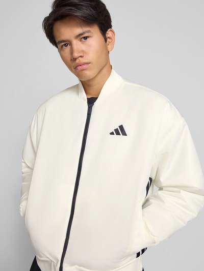 adidas Sportswear Relaxed fit bomberjack met logoprint, model 'Stadium' Offwhite - 3