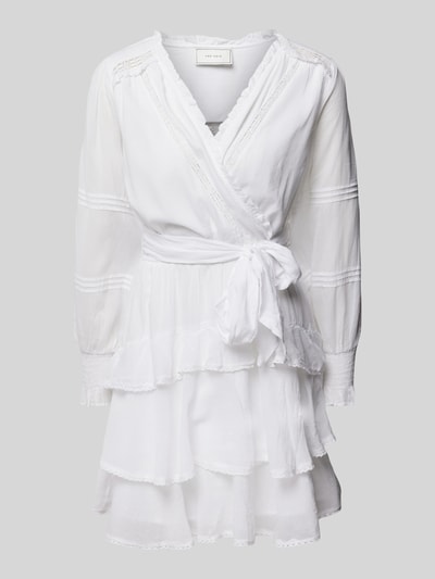 Neo Noir Knielanges Kleid mit V-Ausschnitt Modell 'Ada' Weiss 2