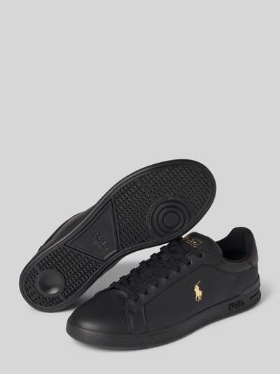 Polo Ralph Lauren Sneakers met logostitching Zwart - 4