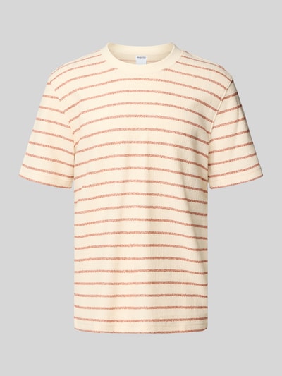 SELECTED HOMME Regular Fit T-Shirt aus Baumwoll-Mix Modell 'DJANGO' Sand 2