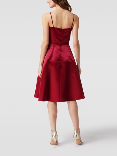 Jake*s Cocktail Cocktailkleid mit Kellerfalten Kirsche 5