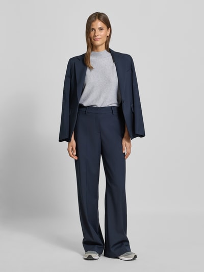 comma Gebreide pullover met opstaande kraag en 3/4-mouwen Zilver - 1