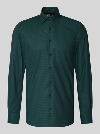 OLYMP Level Five Slim fit zakelijk overhemd met kentkraag Groen - 2