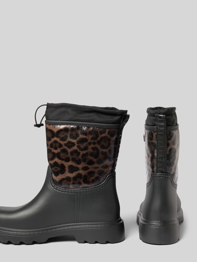 Tamaris Rubberen laarzen met gevoerde schacht  Donkerbruin - 2