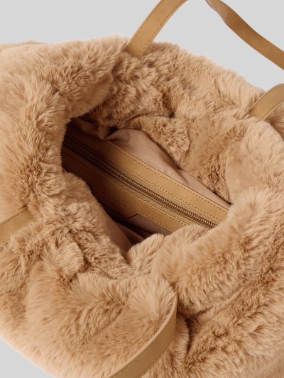 Barts Tote bag met draagband, model 'Djupa' Lichtbruin - 5