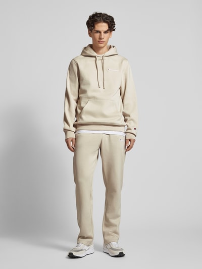 CHAMPION Straight Fit Sweatpants mit Label-Stitching Beige 1