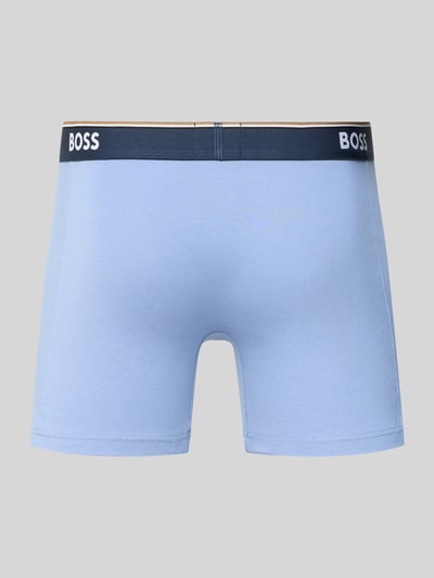 BOSS Boxershorts aus Baumwoll-Mix im 3er-Pack Modell 'BOXER BRIEF' Blau 3