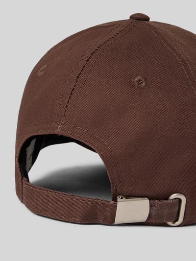 Produktfoto, Basecap aus Baumwolle mit Stitching von Stefanel, braun, regulowana długość, daszek, bawełna, haft