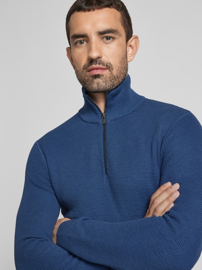 Jack & Jones Premium Strickpullover mit Stehkragen Modell 'BLUCHRISTER' Ocean 3