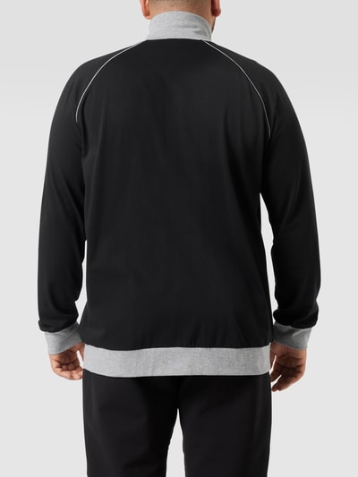 Boss Black Big&Tall PLUS SIZE Sweatjacke mit kontrastiven Details Schwarz 5