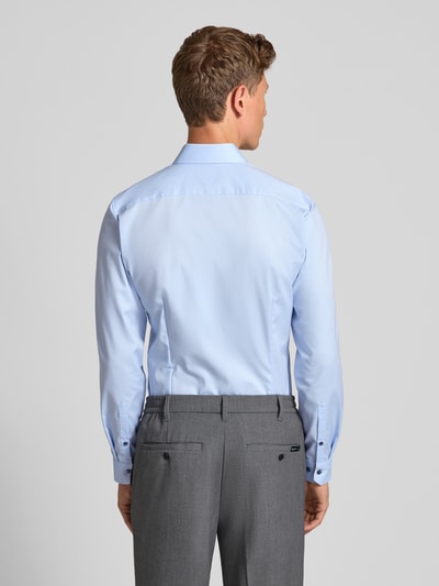 OLYMP No. Six Super slim fit zakelijk overhemd met kentkraag Bleu - 5
