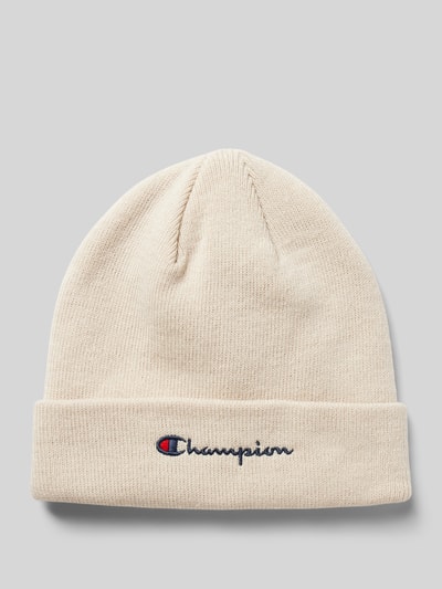 CHAMPION Czapka beanie z wyhaftowanym logo Beżowy 1