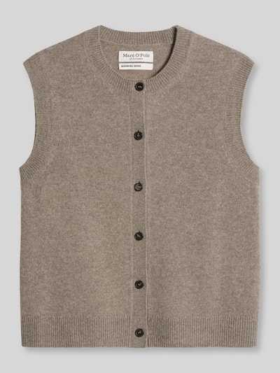 Marc O'Polo Regular Fit Cardigan aus reiner Schurwolle Taupe 2