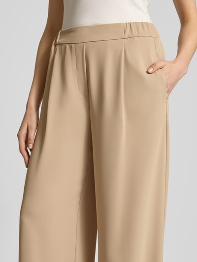 Jake*s Collection Straight Leg Stoffhose mit Bundfalten Sand 3
