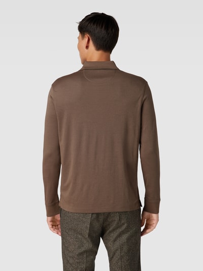 bugatti Poloshirt mit Brusttasche Taupe 5