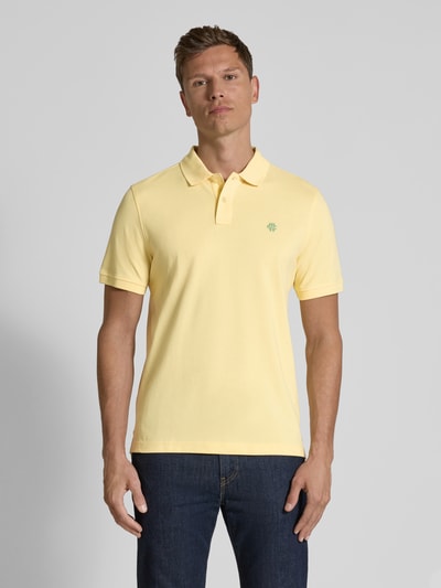 MCNEAL Regular Fit Poloshirt mit Label-Stitching Hellgelb 4