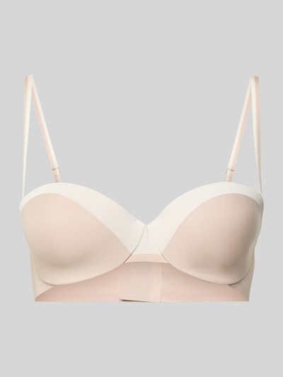 BOSS bh met afneembare bandjes en logodetail model 'STRAPLESS_B.MIRAGE' Beige - 1
