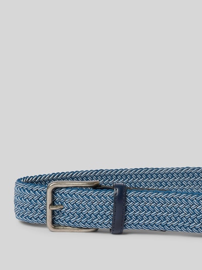 Lloyd Men's Belts Riem in gevlochten look, model 'Lloyd' Marineblauw - 2