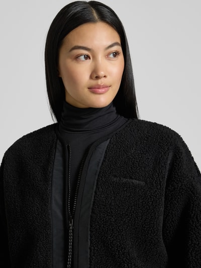 PEAK PERFORMANCE Oversized jack met ritssluiting, model 'Pile' Zwart - 3